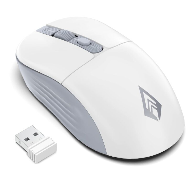 Wireless Mouse, 2.4GHz USB Nano Receiver,3 DPI (800/1200/1600)